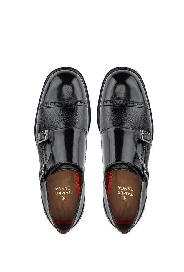 Tamer Tanca Erkek Hakiki Deri Casual Siyah Ayakkabı