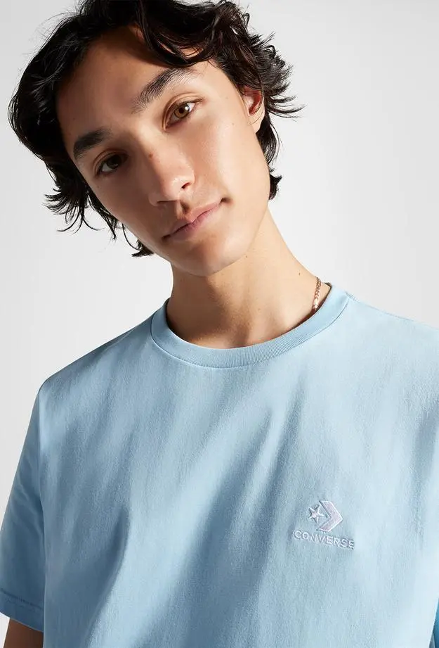 Converse Go To Standart Fit Unisex Mavi T-Shirt