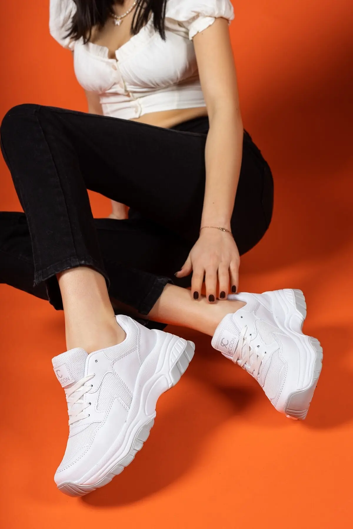 Beyaz Kadın Sneaker 0012140