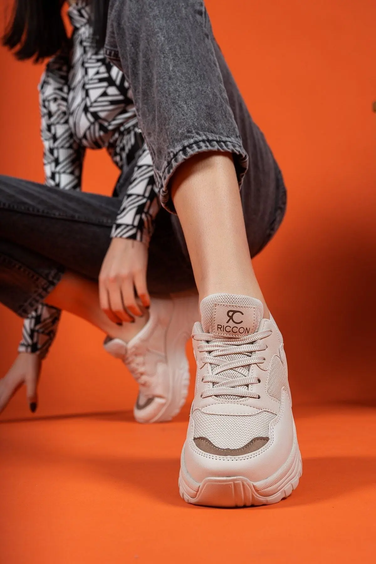 Bej Vizon Kadın Sneaker 0012140