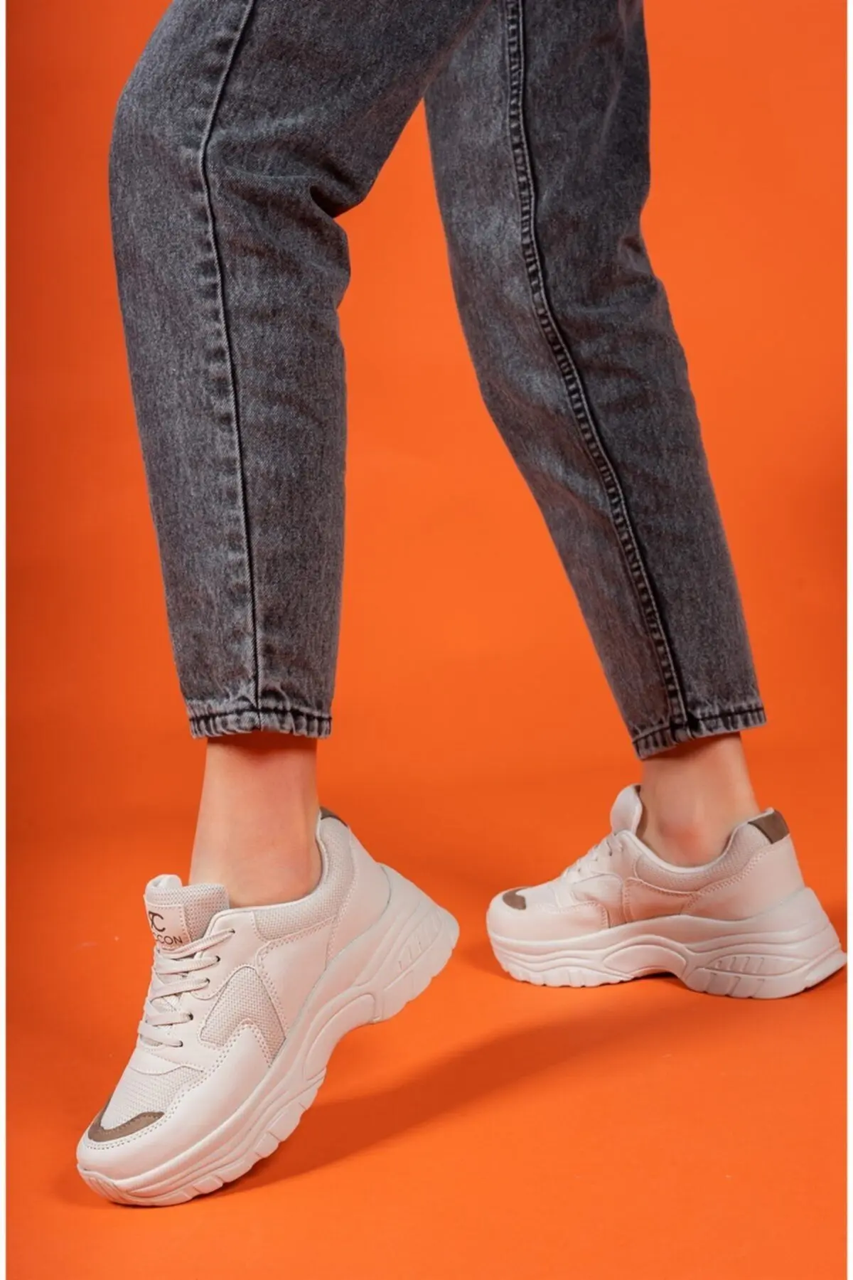 Bej Vizon Kadın Sneaker 0012140