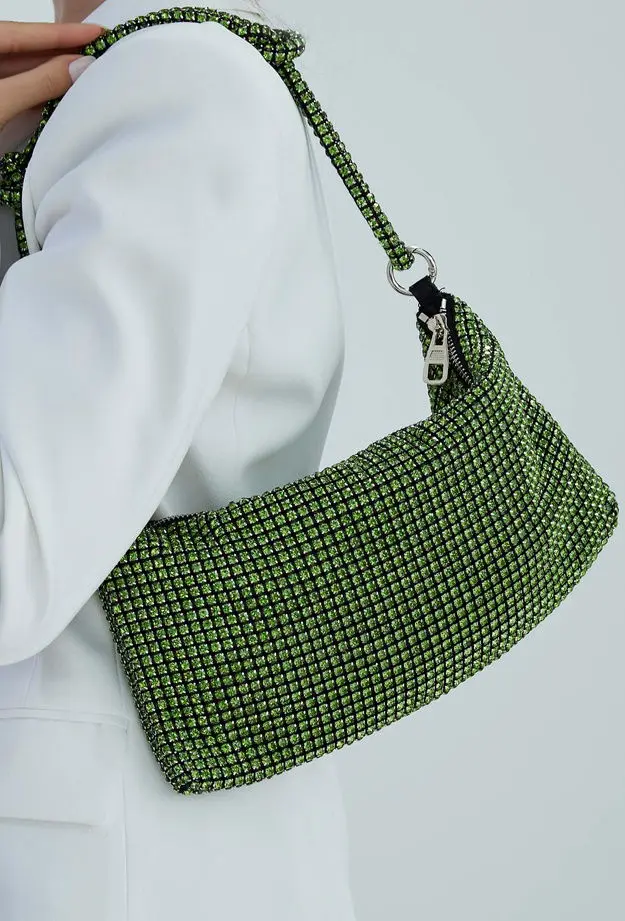 Tamer Tanca Kadın TAS Yeşil Abiye Çanta