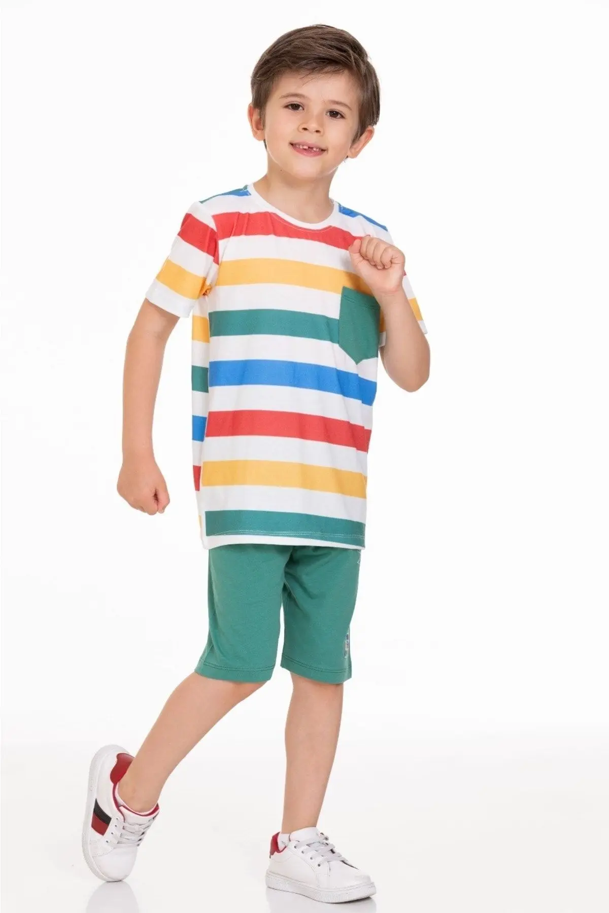 Balıklı Dinozor Baskılı Anaokulu Kreş Takımı