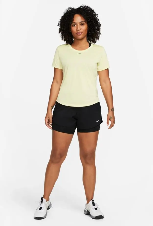 Nike Nike One Dri-Fit Mid Rise 8cm 2N1 Kadın Siyah Şort