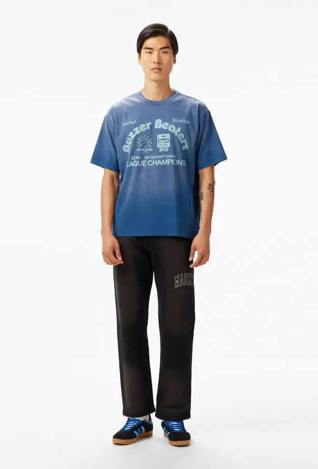 The Market 'Buzzer Beaters' Erkek Mavi T-Shirt