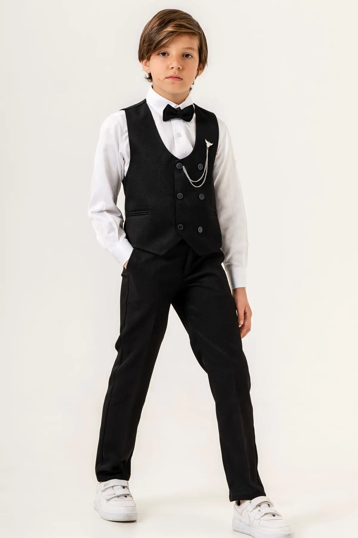 carino's kids Planet Yelekli Erkek Çocuk Takım Elbise