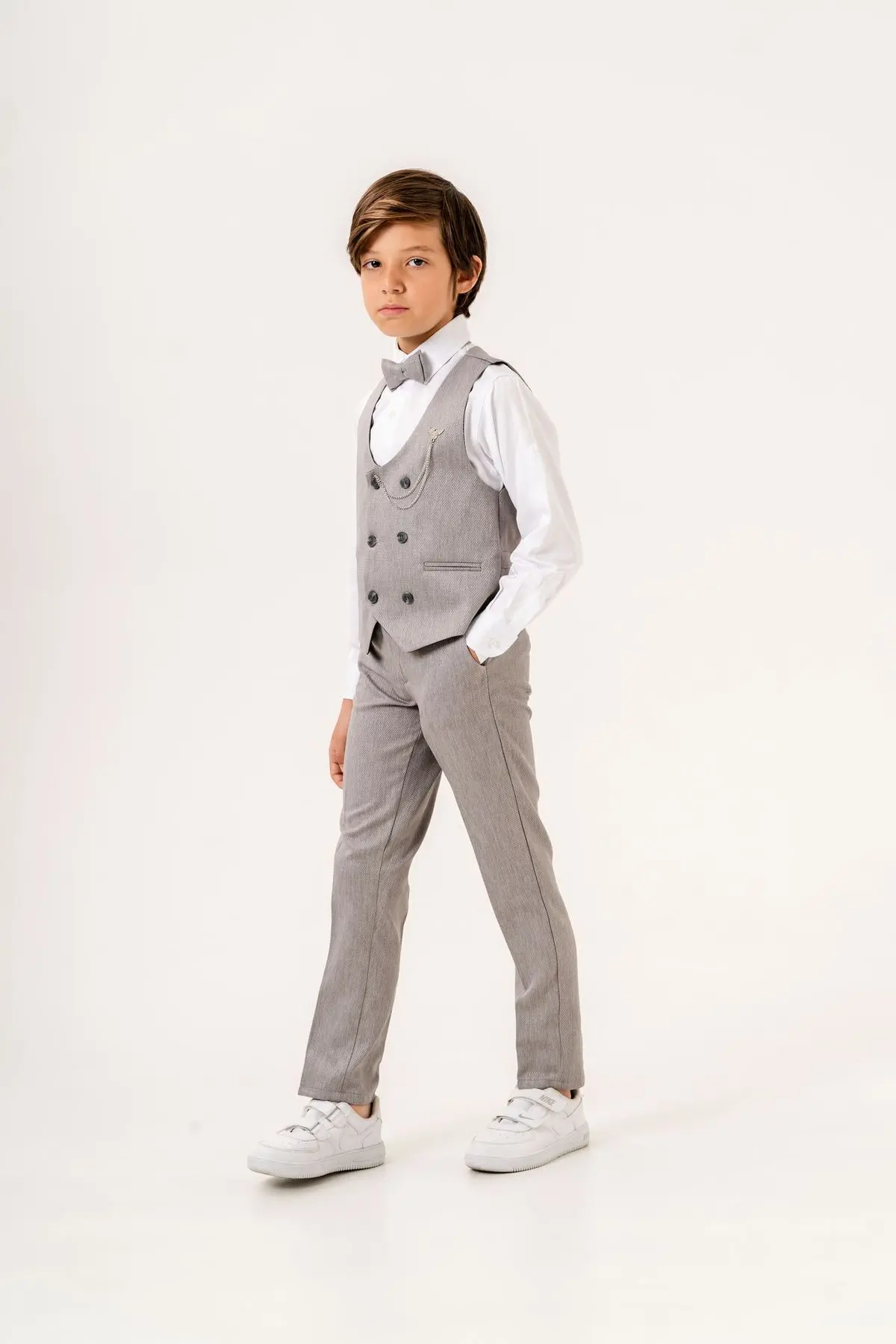 Planet Yelekli Erkek Çocuk Takım Elbise