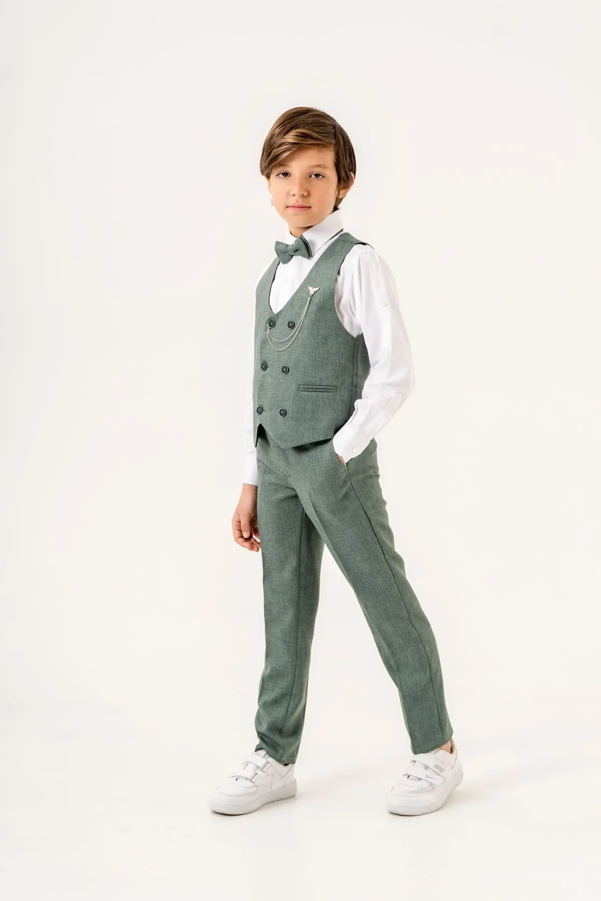 Planet Yelekli Erkek Çocuk Takım Elbise