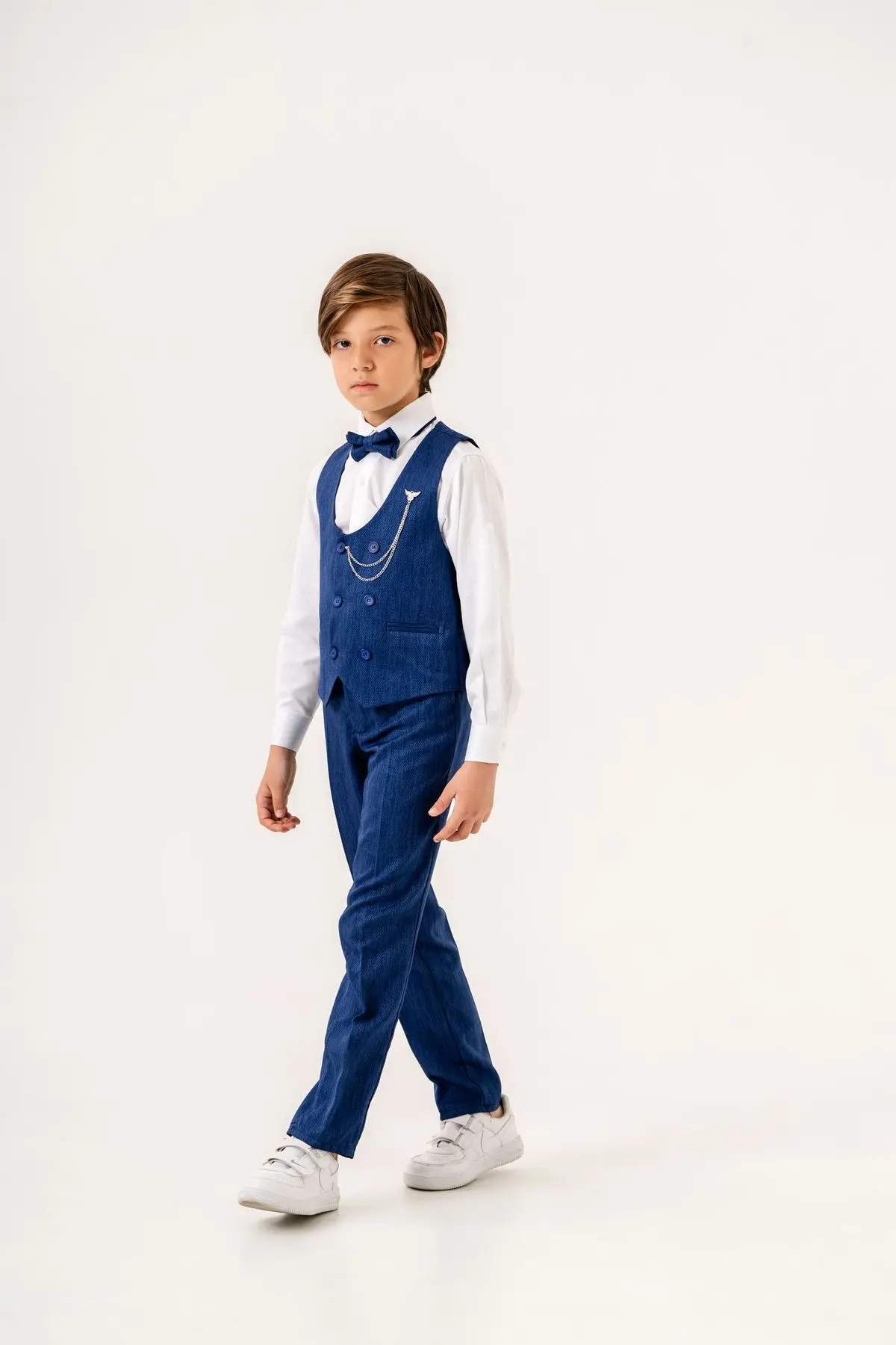 Planet Yelekli Erkek Çocuk Takım Elbise