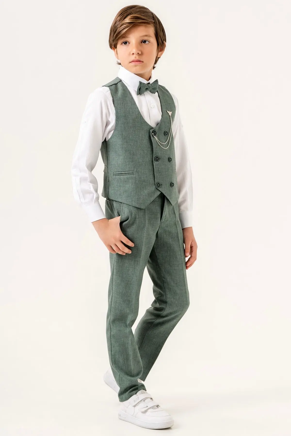 carino's kids Planet Yelekli Erkek Çocuk Takım Elbise