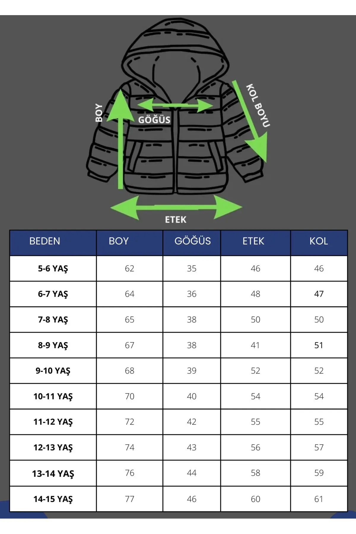 Siyah Erkek Çocuk Montu - Kapüşonlu Siyah Mont
