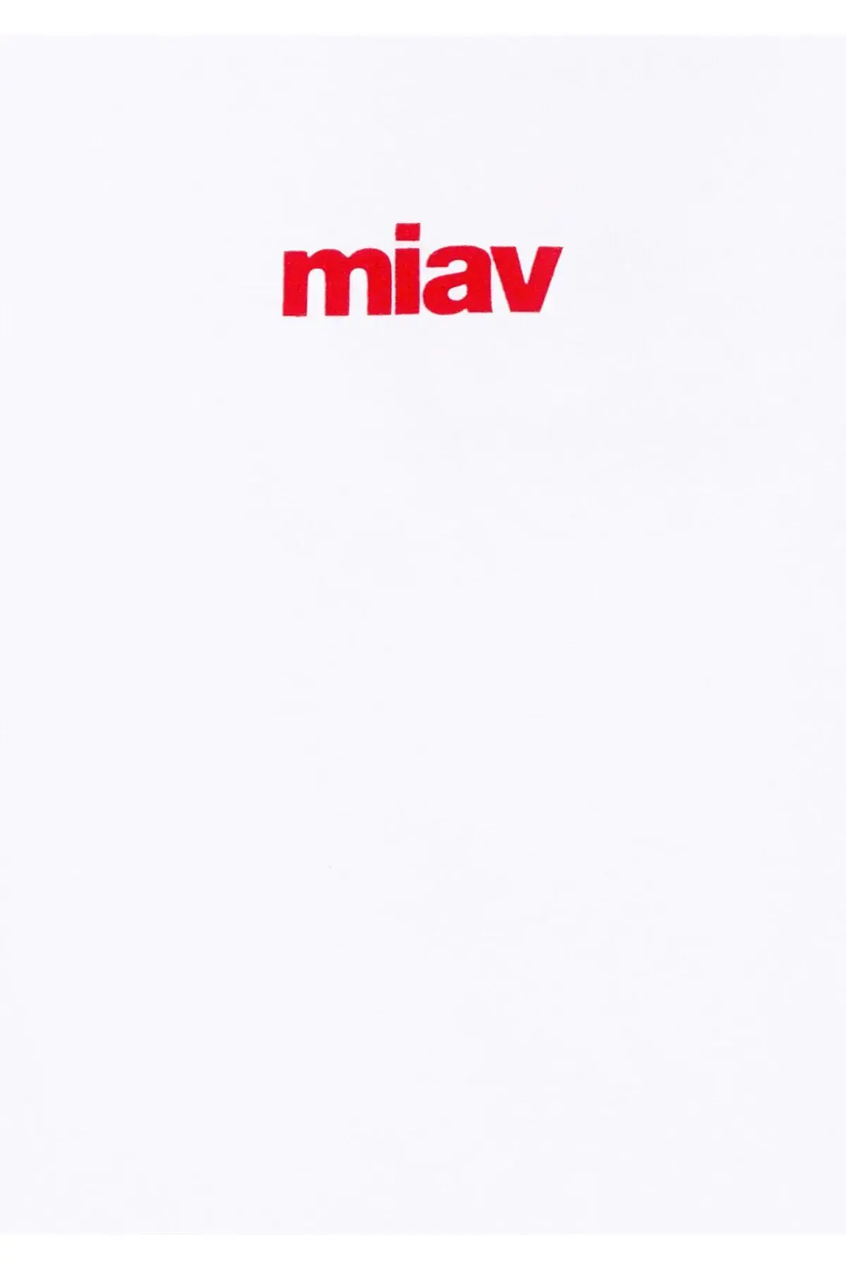 Kırmızı Miav Baskılı Beyaz Tişört Regular Fit / Normal Kesim 66332620-444