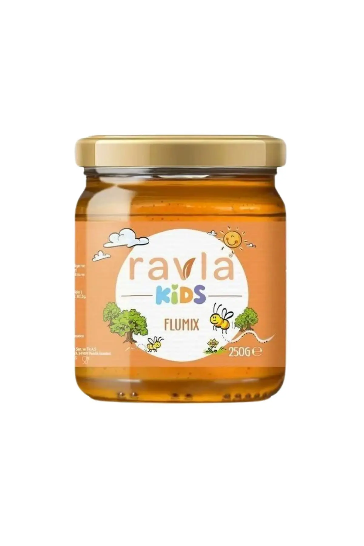 Ravla Flumix Kids Ihlamur Ballı, Zencefilli, Zerdeçallı - 250 gr