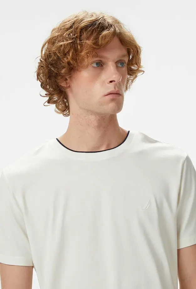Nautica Erkek Ekru T-Shirt