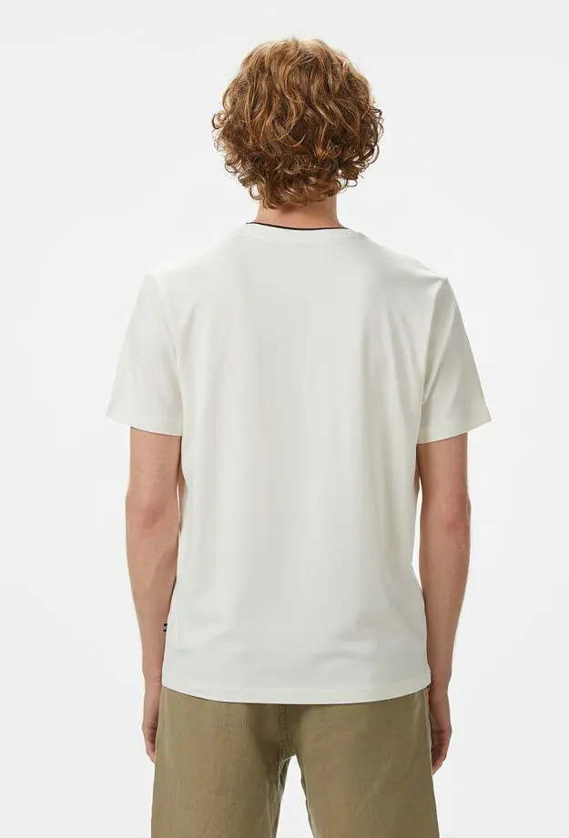Nautica Erkek Ekru T-Shirt