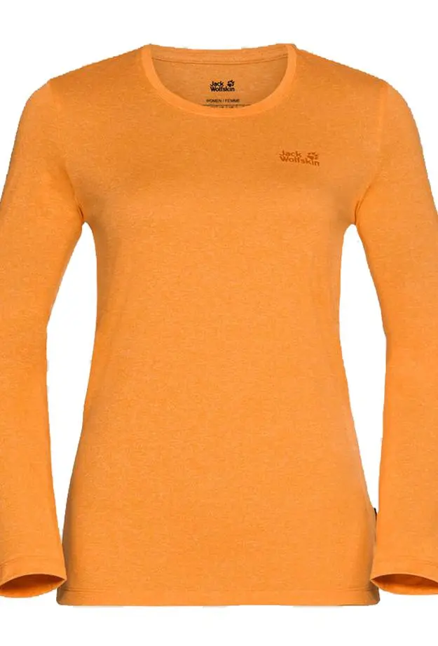 Jack Wolfskin Sky Thermal T Kadın Turuncu Tişört