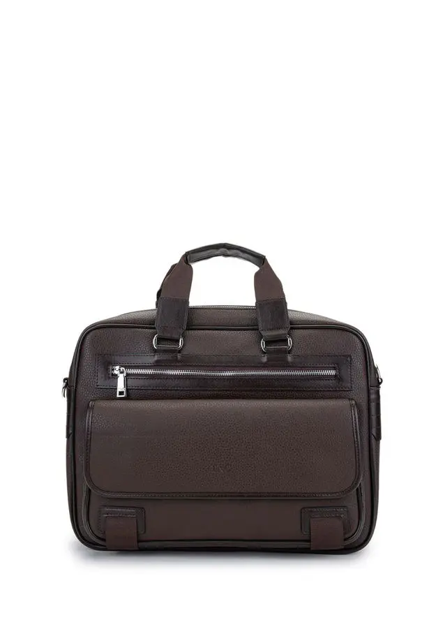 Tamer Tanca Tamer Tanca Unisex Vegan Kahverengi Evrak Çantası