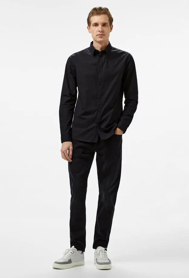 Calvin Klein Erkek Siyah Gömlek