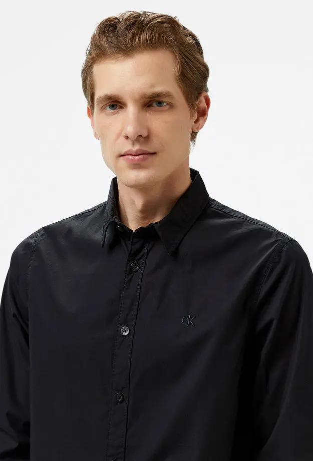 Calvin Klein Erkek Siyah Gömlek