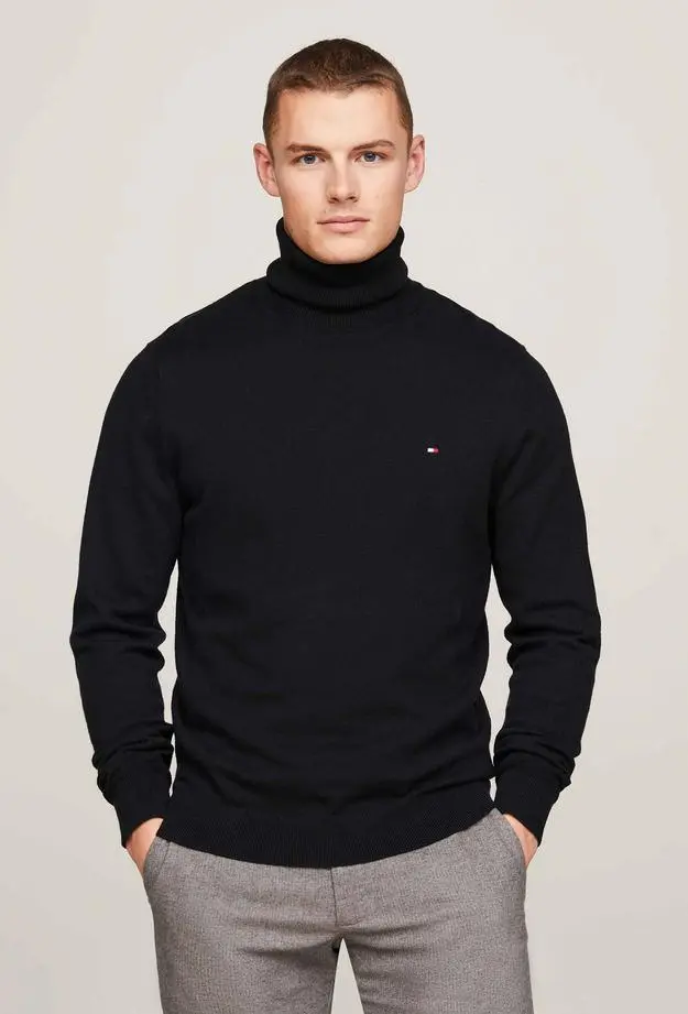 Tommy Hilfiger Tommy Hilfiger Erkek Siyah Triko