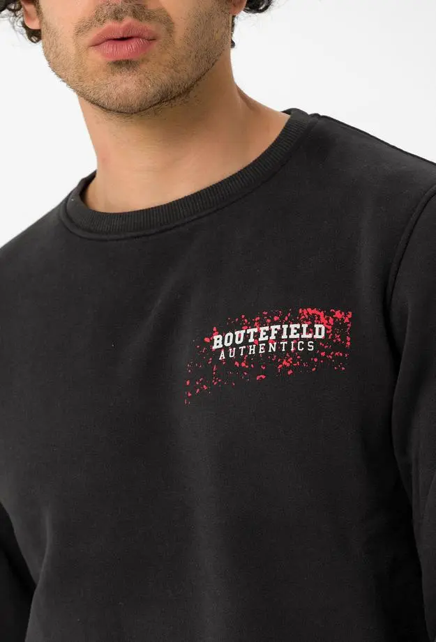 Routefield Hide Erkek Siyah Sweatshirt