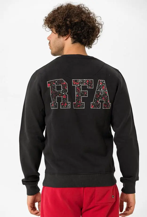 Routefield Hide Erkek Siyah Sweatshirt