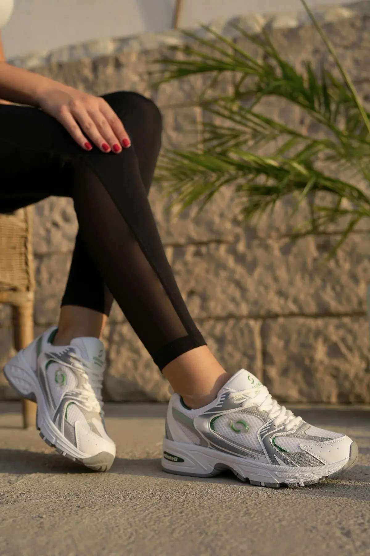 Yeşil Kadın Günlük Spor Ayakkabı