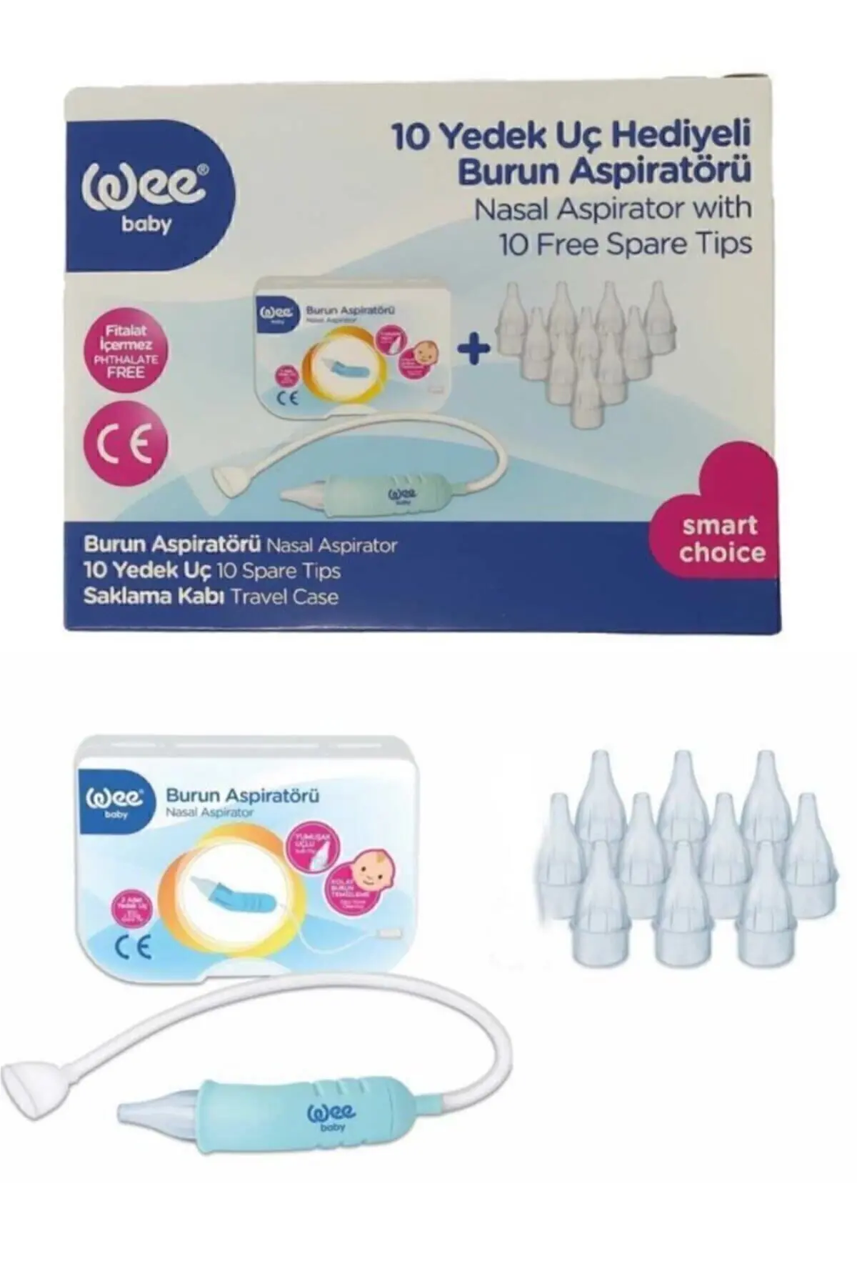 Wee Baby Burun Aspiratörü Ve 10 Adet Yedek Uç