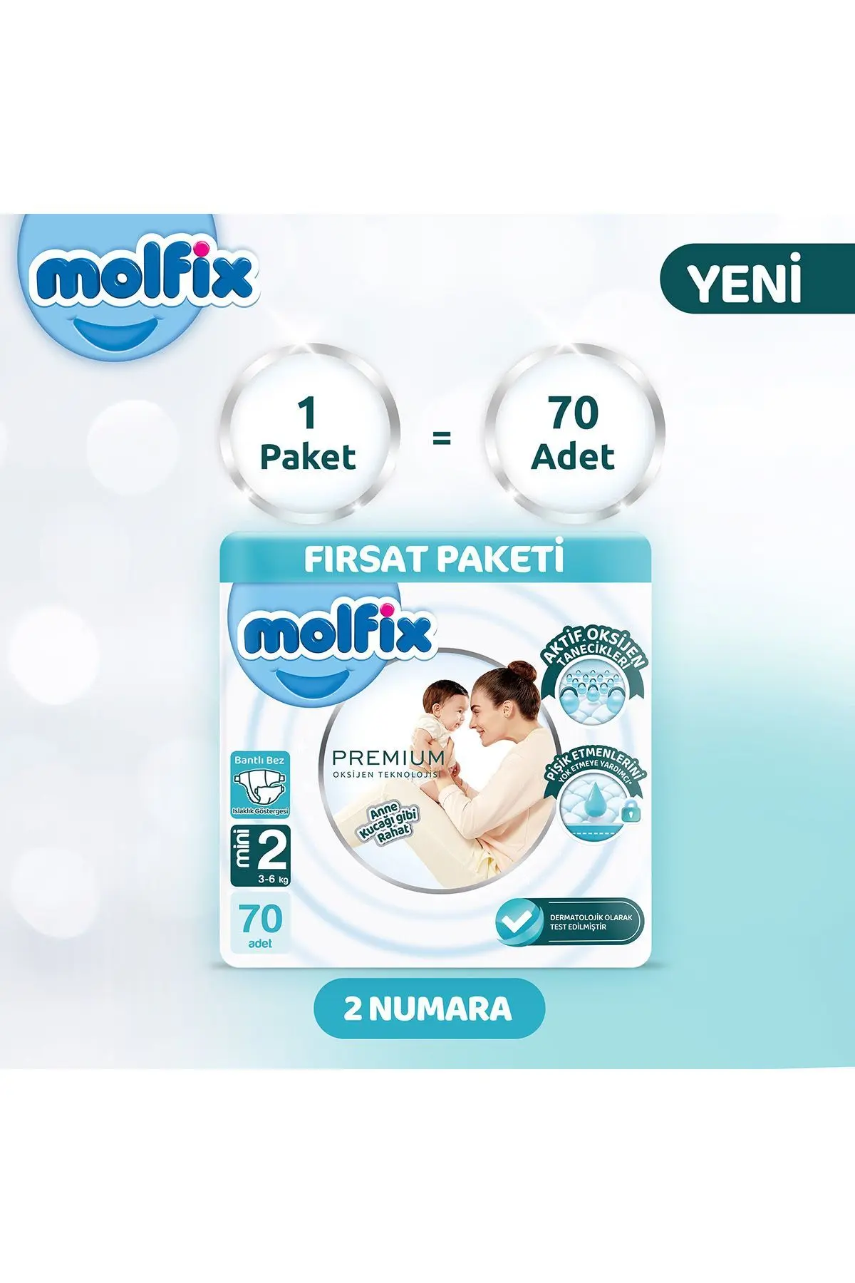 Premium Fırsat Paketi 2 Beden 70 Adet