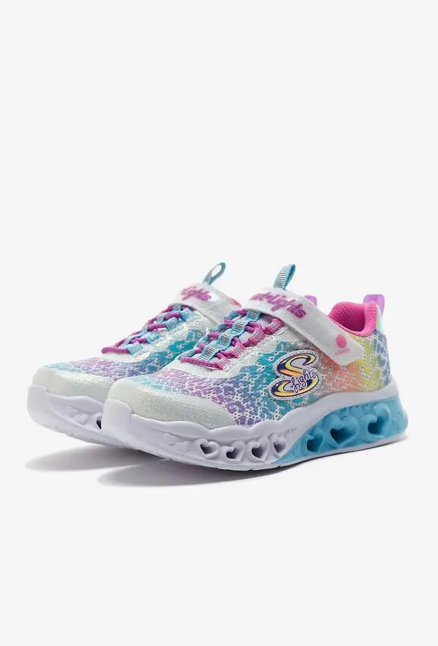 Skechers Flutter Heart Lights-Loves Wi Çocuk Beyaz Spor Ayakkabı