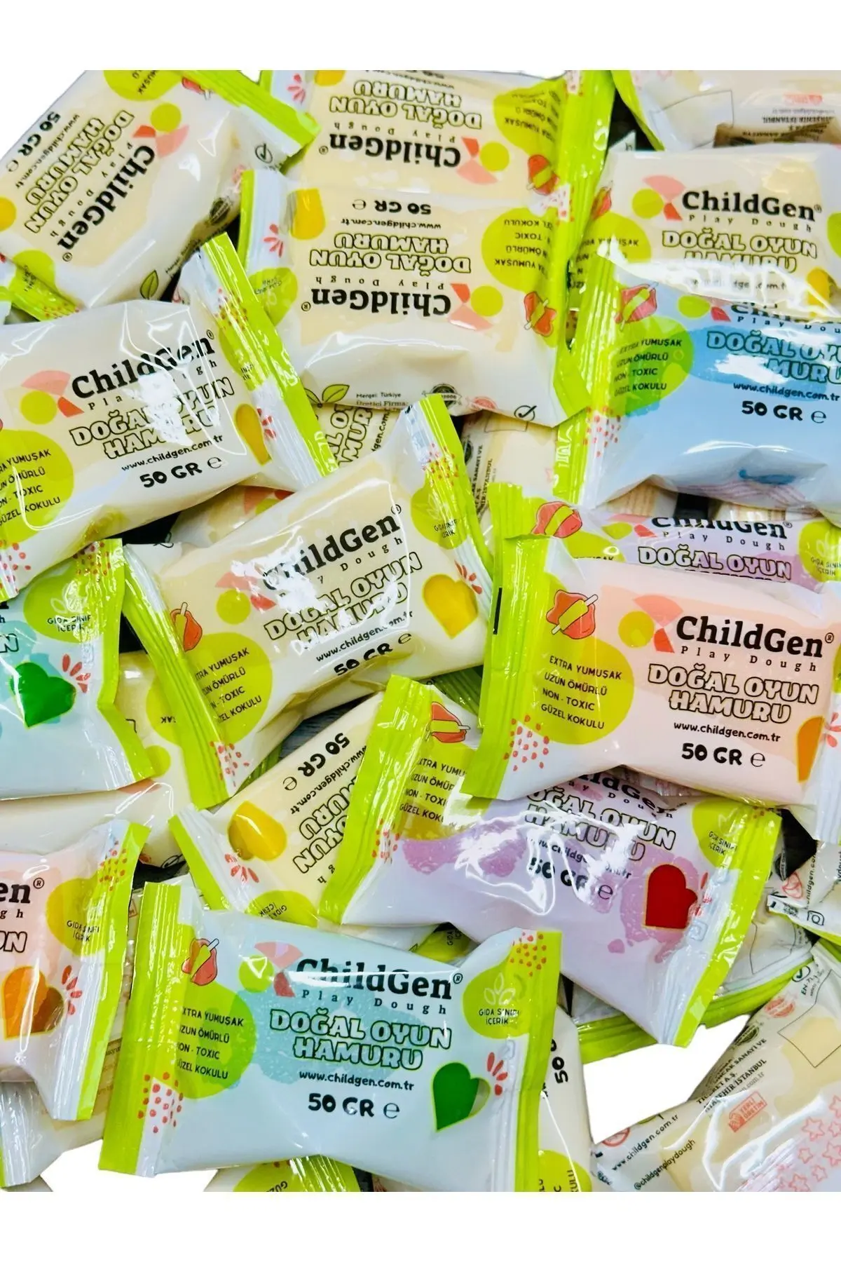 Doğal Oyun Hamuru -10'lu Minipack - (10x50gr)