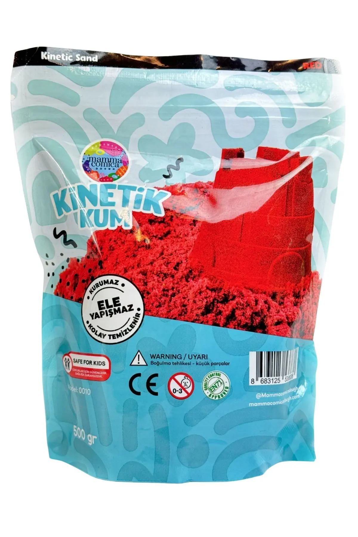 Mammacomica Dough Kırmızı Kinetik Kum - 500 gr