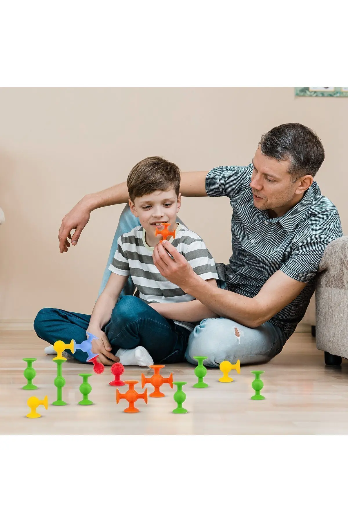 Vakum Molekül 25 Parça Yapı Taşları Fidget Duyusal Eğitici Oyuncak