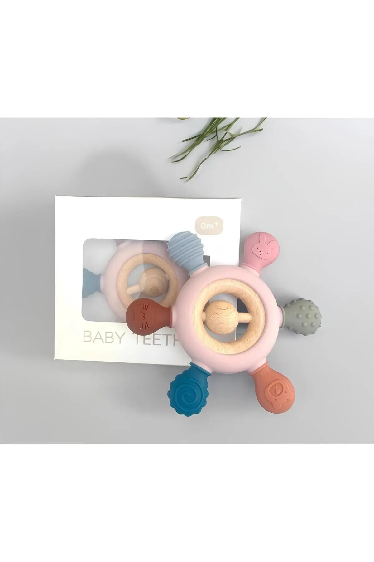 Bebek Diş Kaşıyıcı Halka Dümen (PEMBE RENK DİŞLİK)