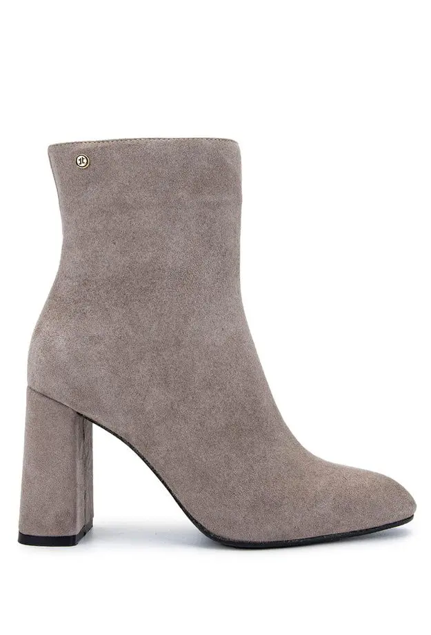 Tamer Tanca Tamer Tanca Kadın Hakiki Deri Vizon Süet Topuklu Bot