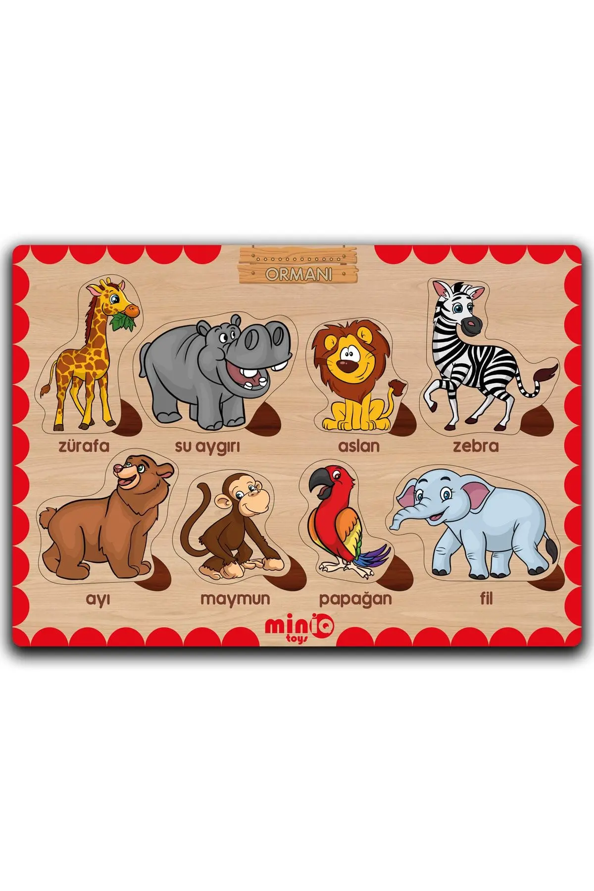 Ahşap Türkçe 6’lı Mega Set Eğitici Öğretici Yapboz