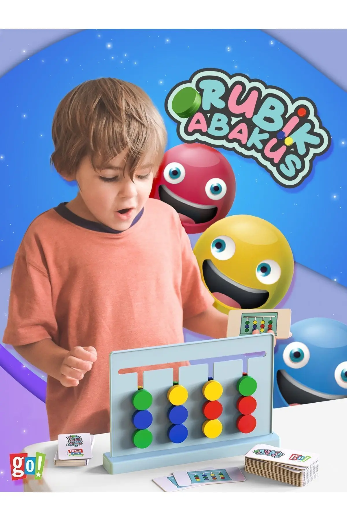 Rubik Abaküs Montessori Zeka Oyunu Eğitici Oyuncak