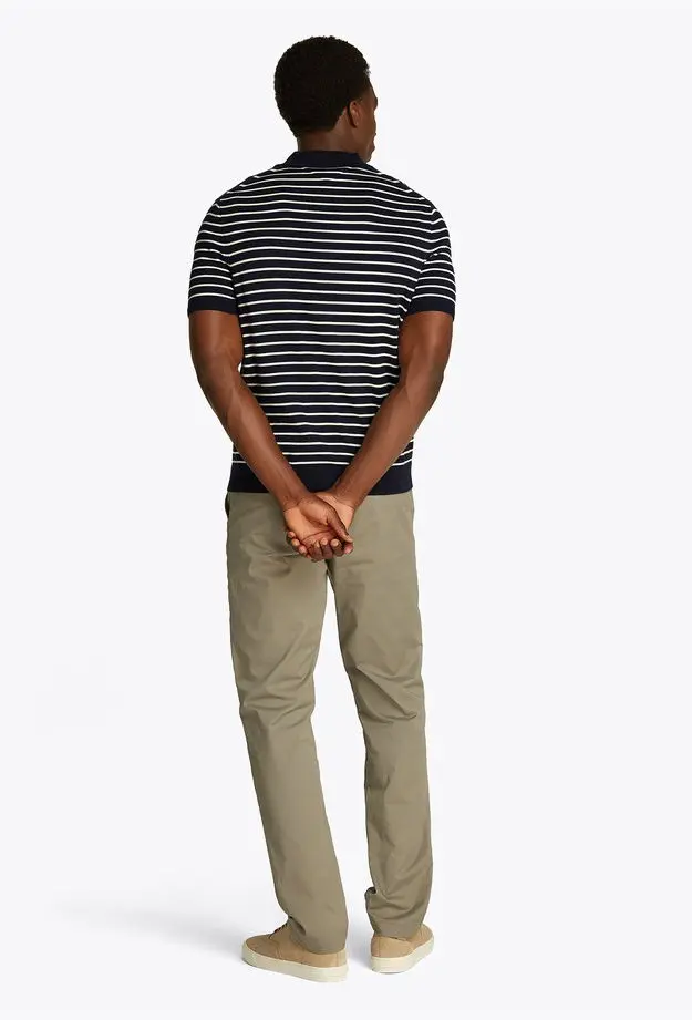 Tommy Hilfiger Regular Fit Cotton Knitted Erkek Lacivert Polo