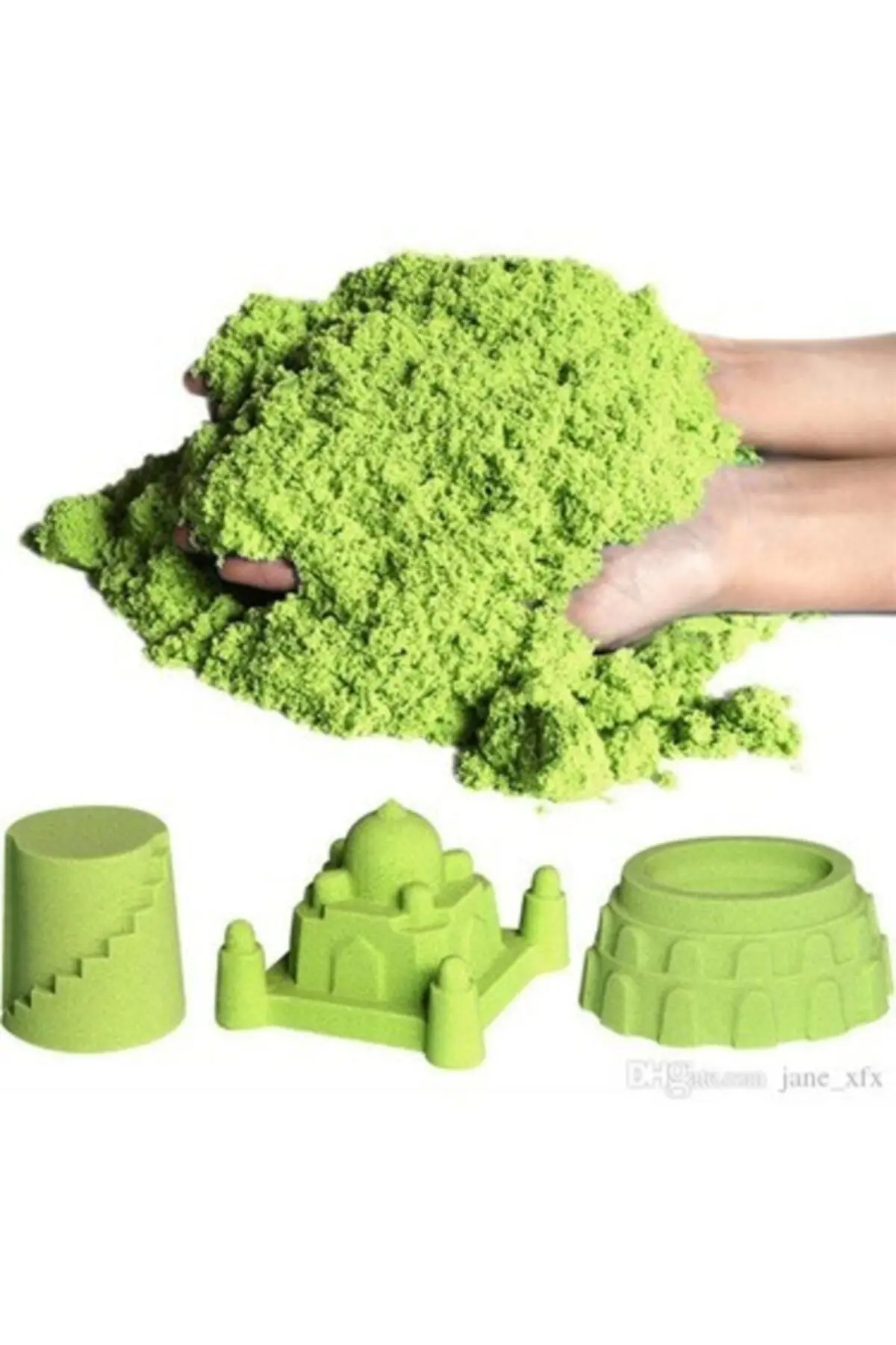 Kinetik Oyun Kumu 4 Renk 2 Kg Ve 6 Adet Kum Kalıbı(sihirli Kum,terapi Kumu)