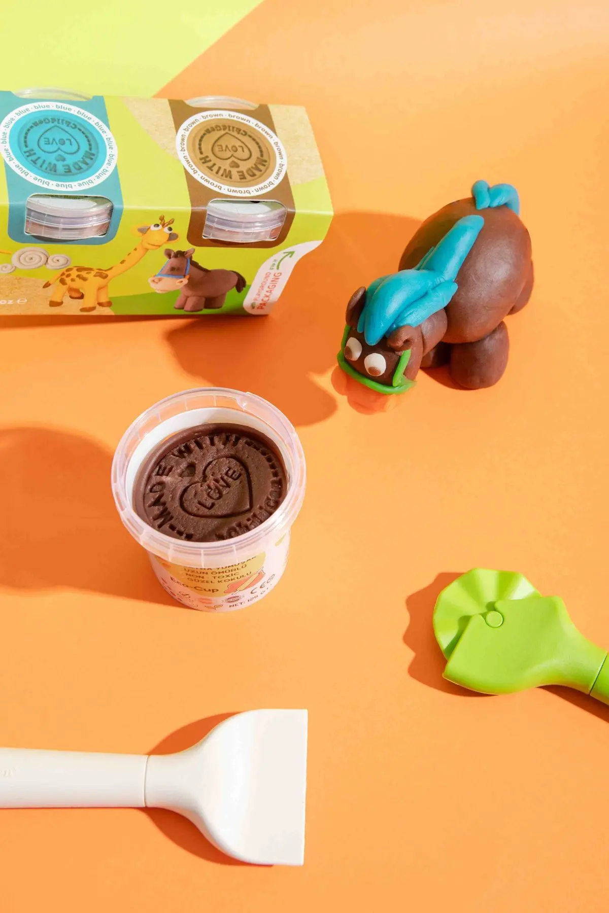 Doğal Oyun Hamuru - 4'lü Standart Set (125gr x 4)