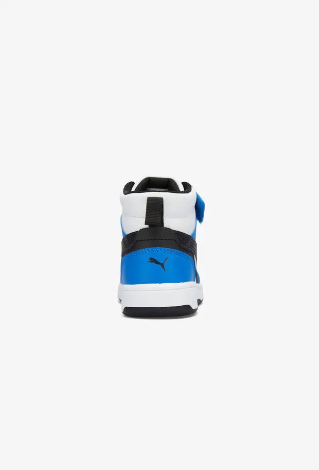 Puma Rebound V6 Mid Çocuk Beyaz Spor Ayakkabı