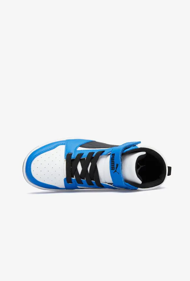 Puma Rebound V6 Mid Çocuk Beyaz Spor Ayakkabı