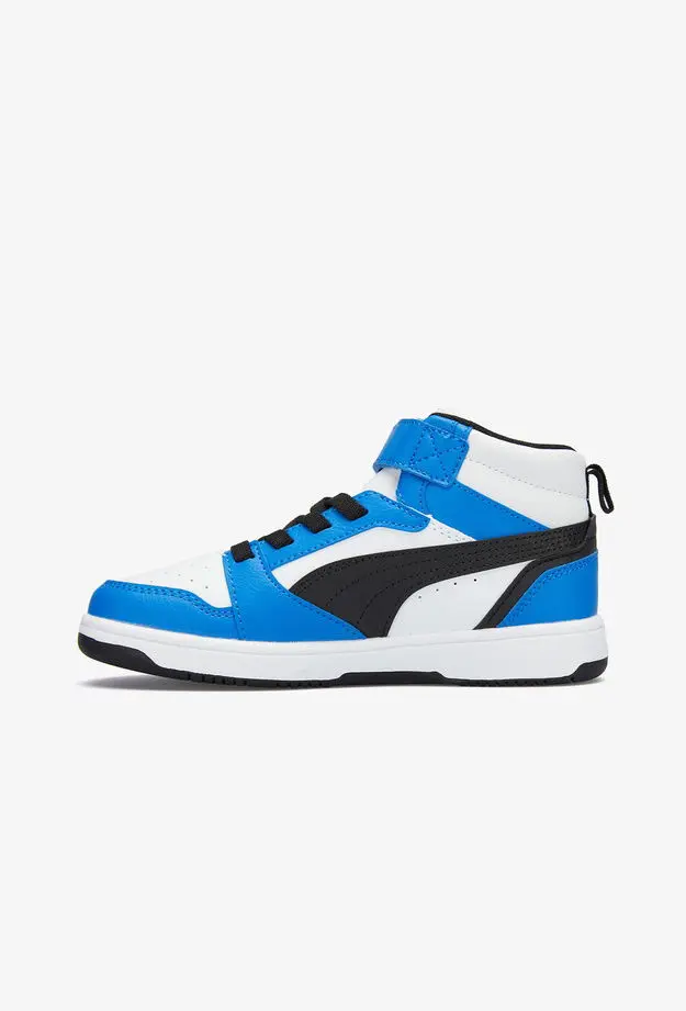 Puma Rebound V6 Mid Çocuk Beyaz Spor Ayakkabı