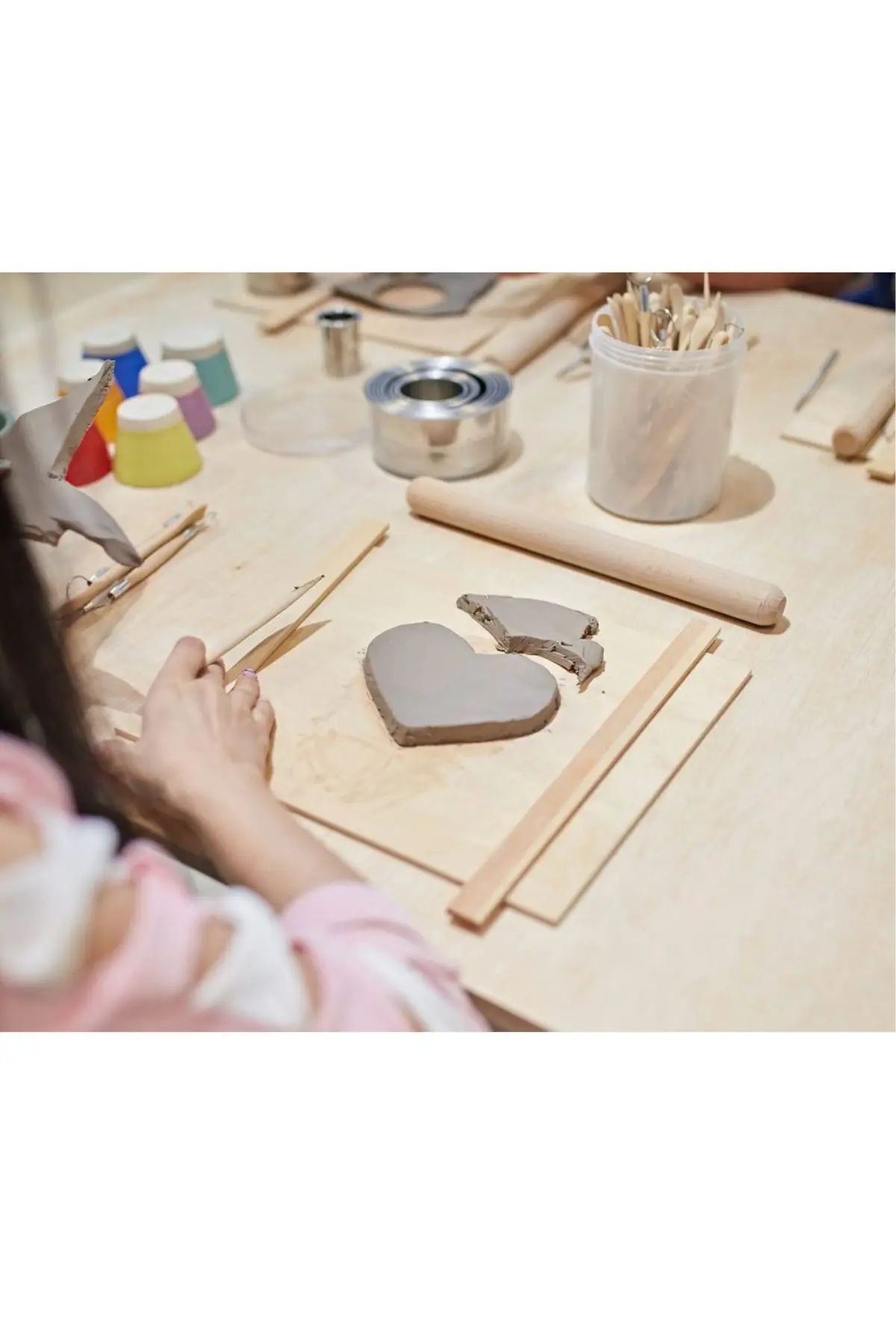 Doğal Seramik Hamuru, Kil Çamuru, Beyaz Seramik Hamuru Oyun Hamuru Kil Çamuru 2 X 1000 gr