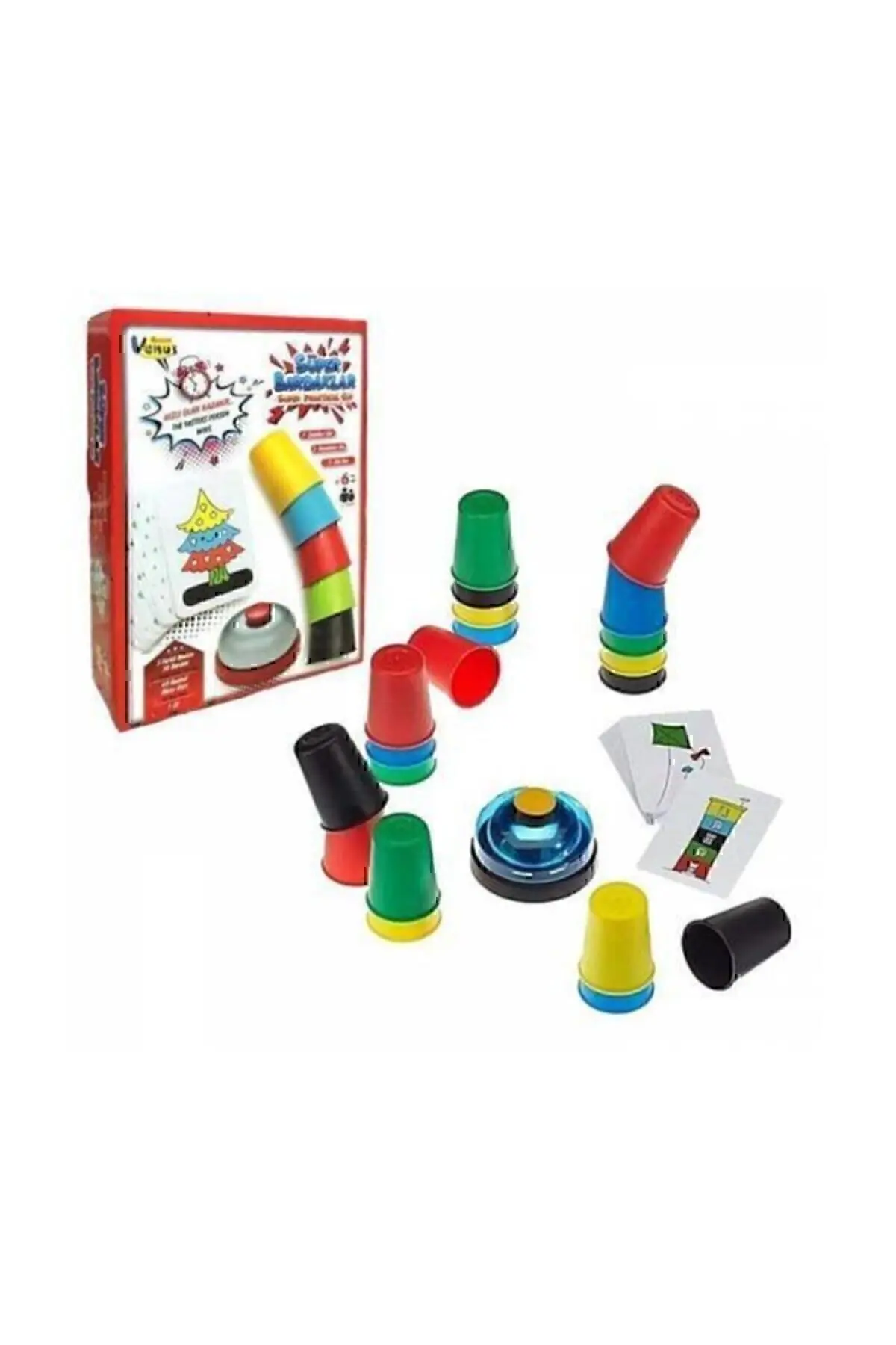 Süper Bardaklar Hızlı Neşeli Pratik Bardaklar Akıl Zeka Mantık Oyunu