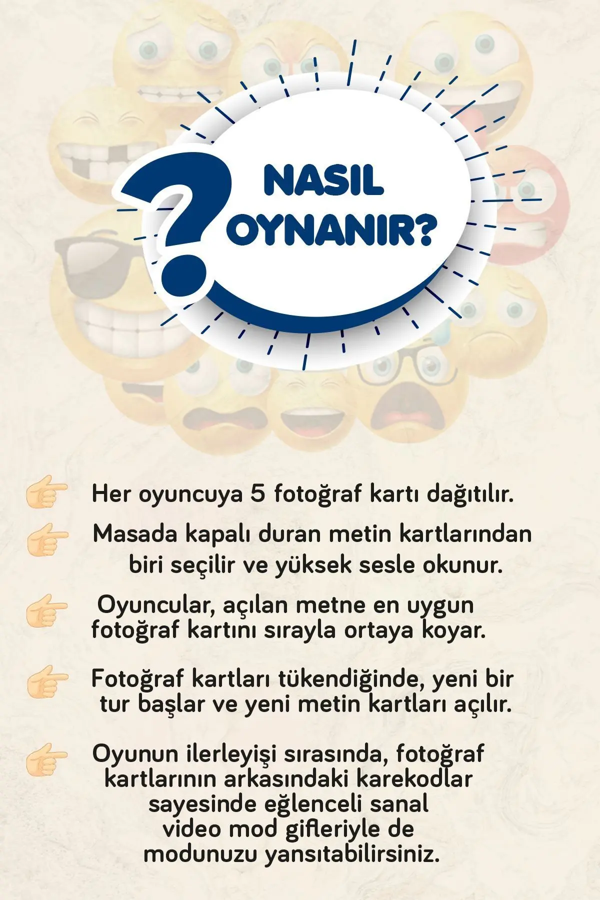 Moodun Ne - Eğlenceli Grup Arkadaş Aile Kutu Oyunu - Hangisi Mod Moodun Do You Meme - Durum Kartı