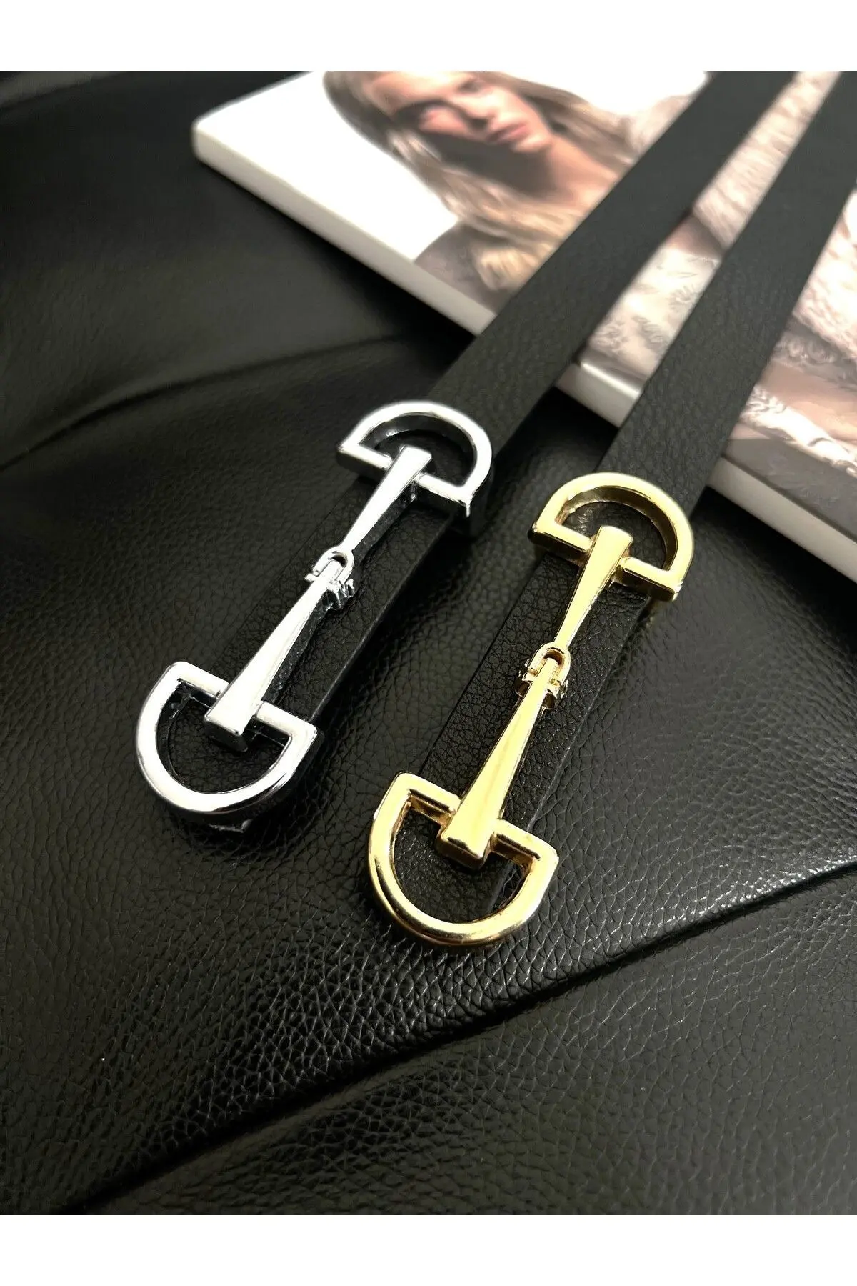 2'li Fırsat Ürünü Uzun Tokalı İnce Kadın Kemeri, Ceket Kemeri, Gömlek Kemeri, Elbise Kemeri