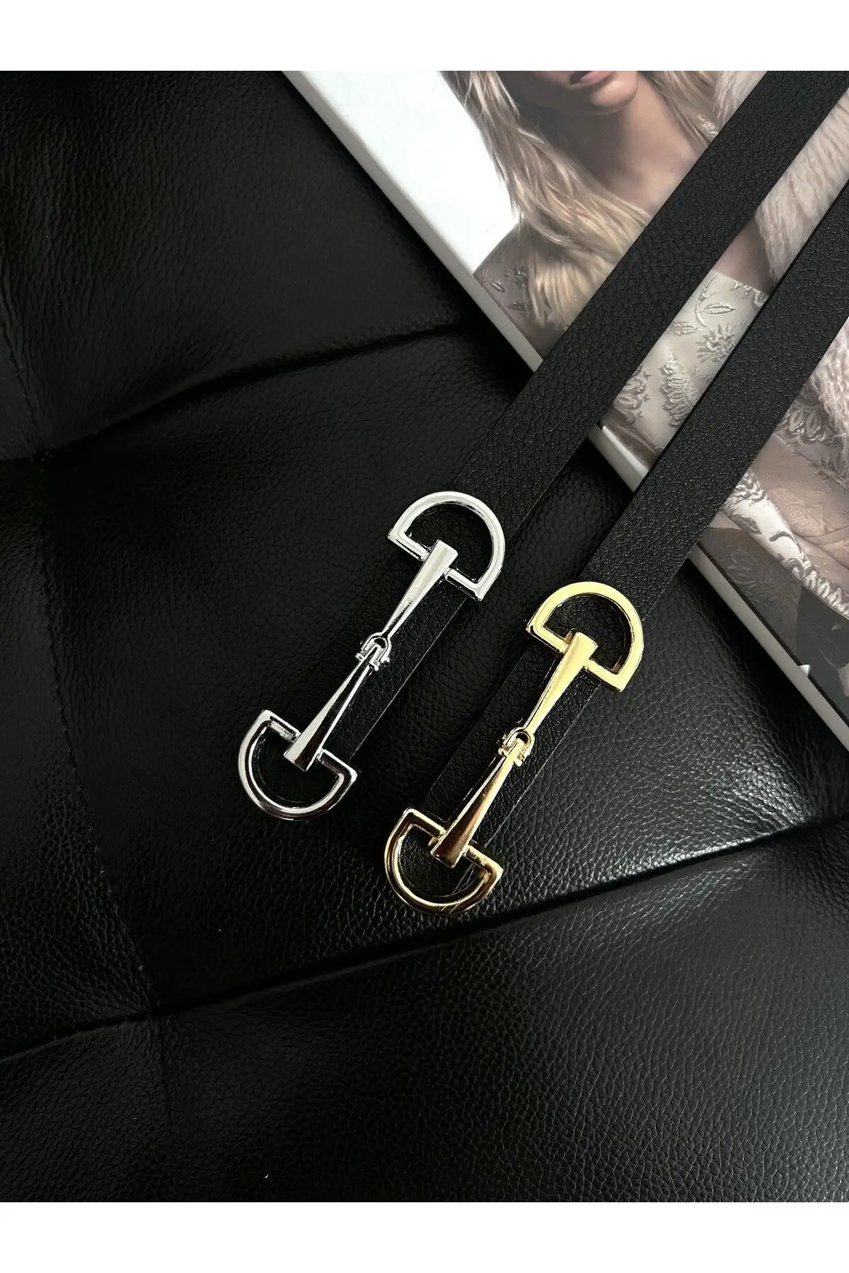 2'li Fırsat Ürünü Uzun Tokalı İnce Kadın Kemeri, Ceket Kemeri, Gömlek Kemeri, Elbise Kemeri