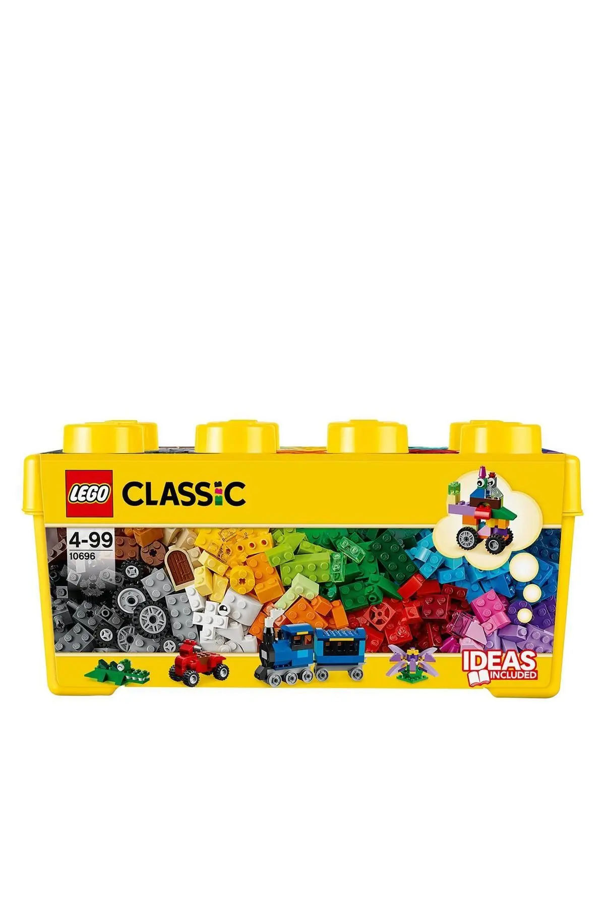 ® Classic Orta Boy Yaratıcı Parçalar Yapım Kutusu 10696 - Çocuklar için Yapım Seti (484 Parça)