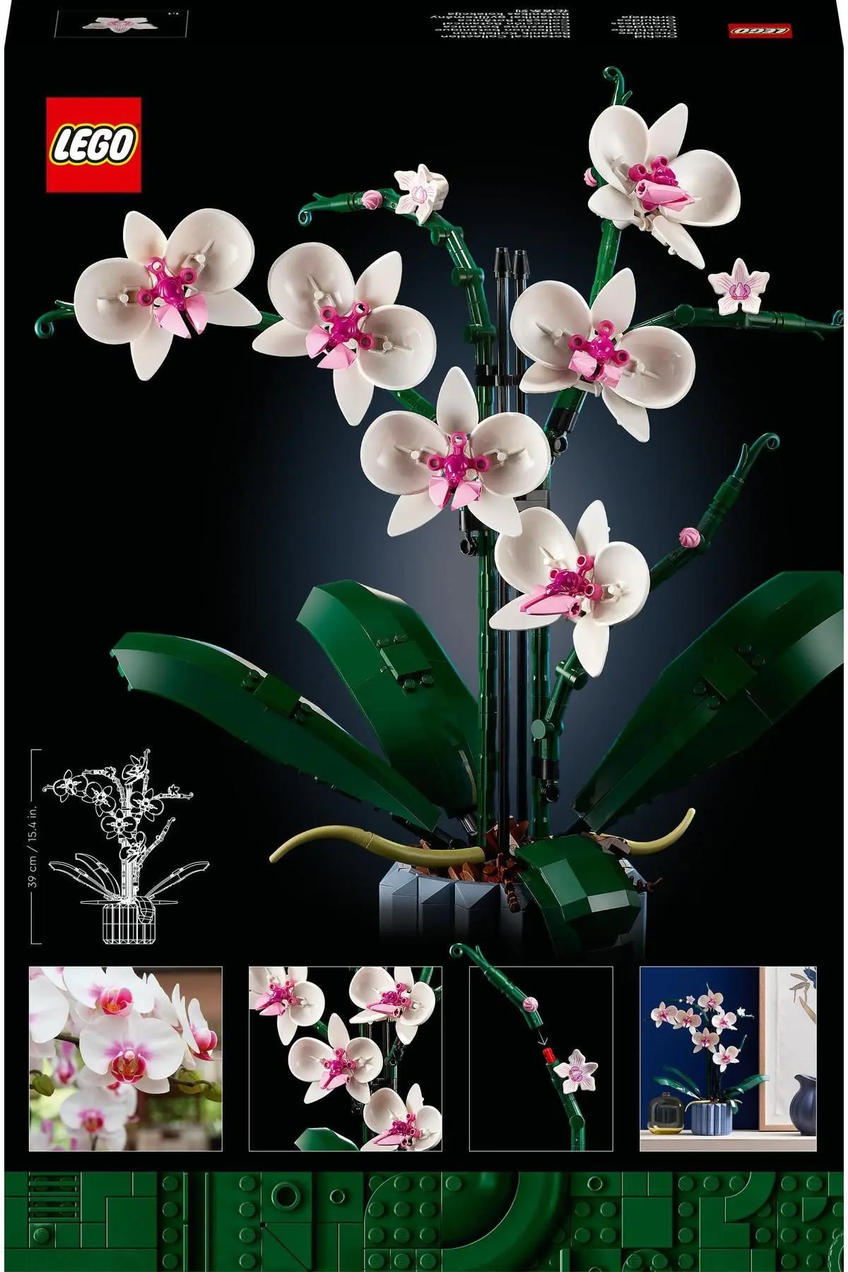 ® ICONS Orkide 10311 - Yetişkinler İçin Koleksiyonluk Dekoratif Yapım Seti (608 Parça)